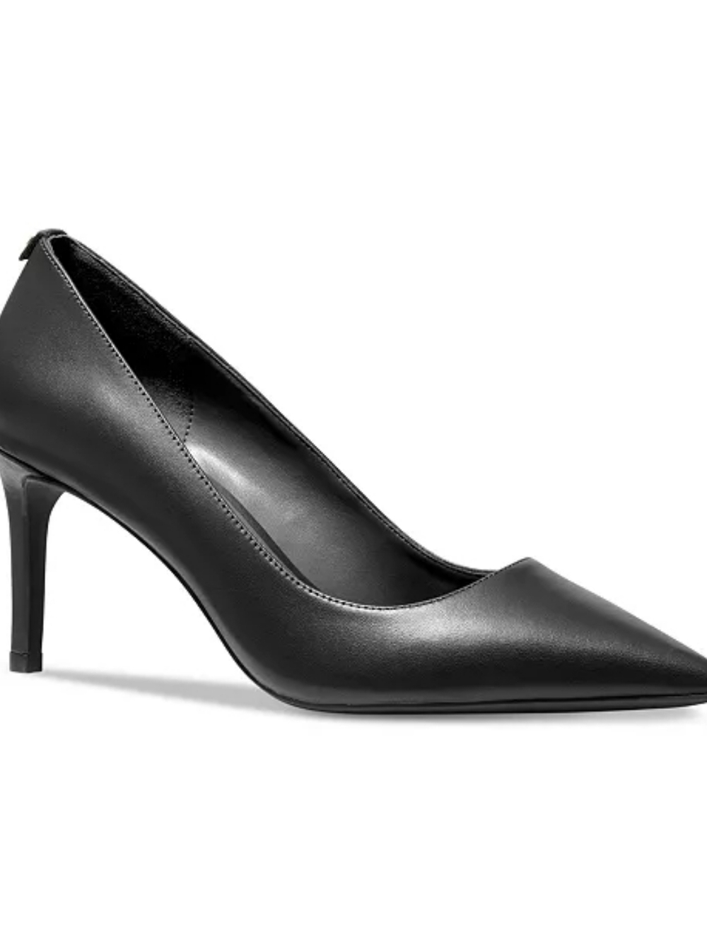 NWOT MICHAEL Michael Kors Black Pointed-Toe Leather Pump